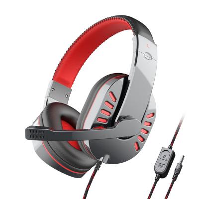 Gaming Headset With Mic LED Light Over Ear Wired Headphones For PC Game  