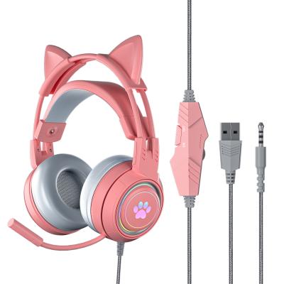 Surround Sound 7.1 Microphone Earphone Best Wired Stylish For Ps4 Ps5 Gaming Headphone Headset 