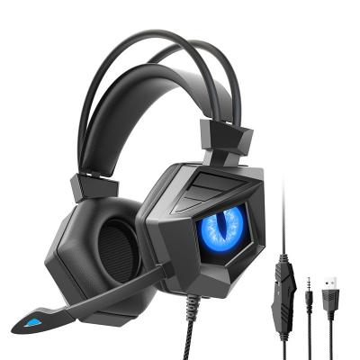  High Quality Professional Surround sound for computer wired headsets with mic light headphone gaming headset gamer headphones - 副本